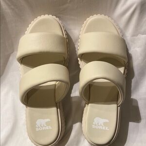 Sorel Cream Sandals
